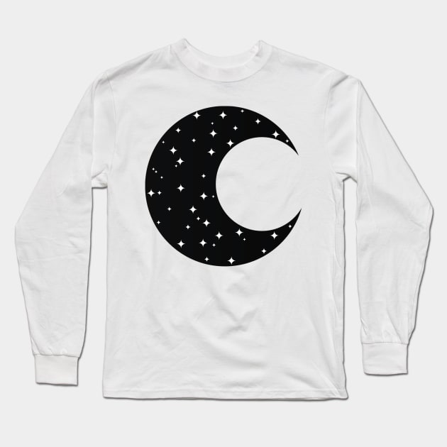 MOON WITH STARS Long Sleeve T-Shirt by RENAN1989